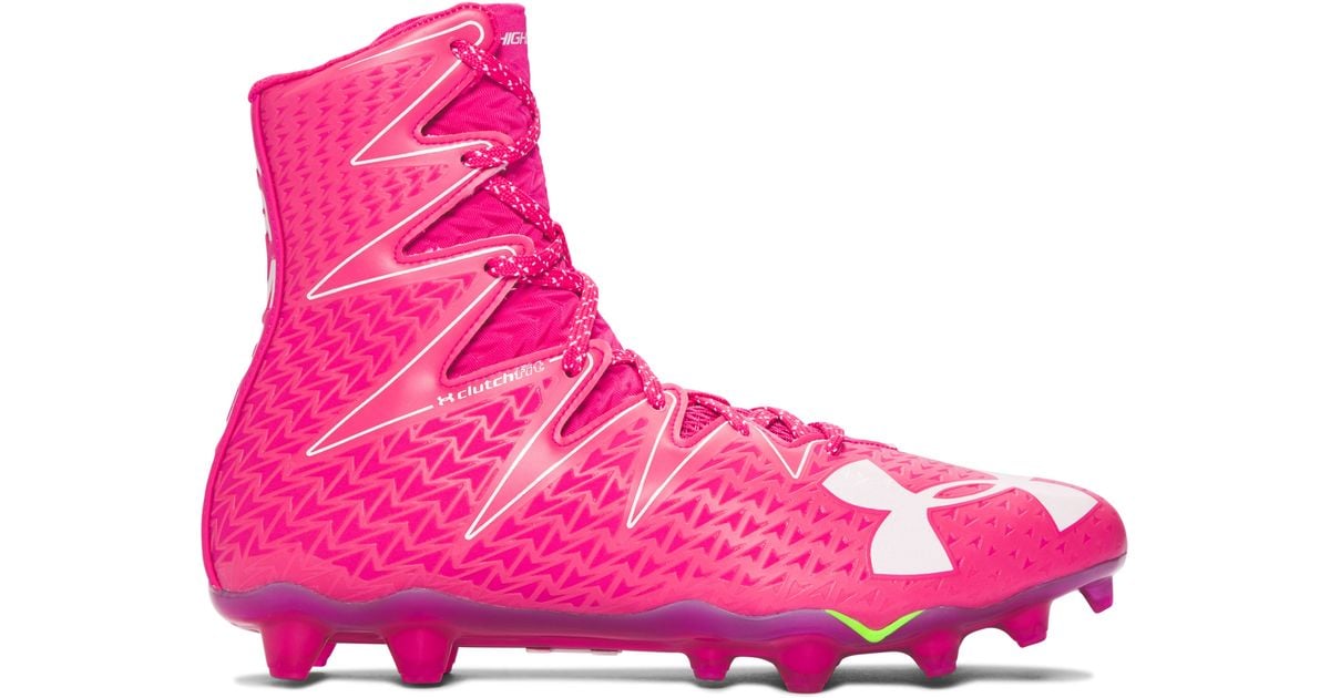 Under armour outlet cleats pink